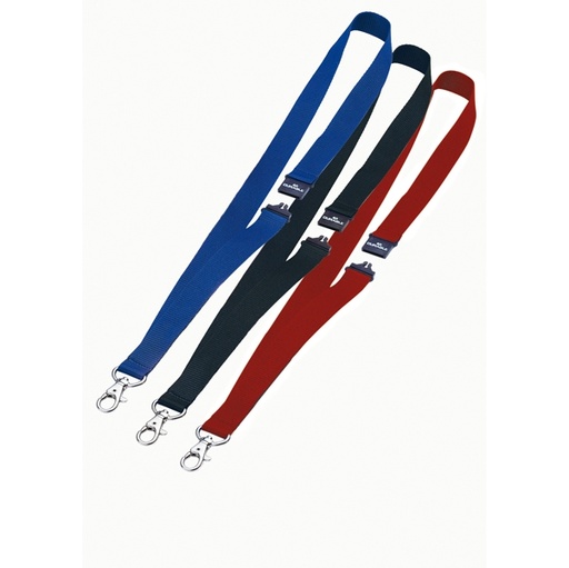 [D71692] 10 CORDONCINI PORTABADGE 20mm BLU DURABLE