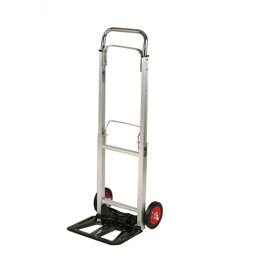 [D71784] CARRELLO PORTATUTTO IN ALLUMINIO PIEGHEVOLE C/RUOTE portata max 90Kg