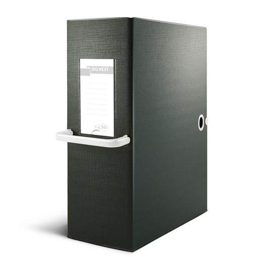 [D71816] Scatola archivio Big Next 120 nero/bianco 25x35cm dorso 12cm