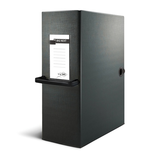 [D71832] Scatola archivio Big Next 200 nero/nero 25x35cm dorso 20cm