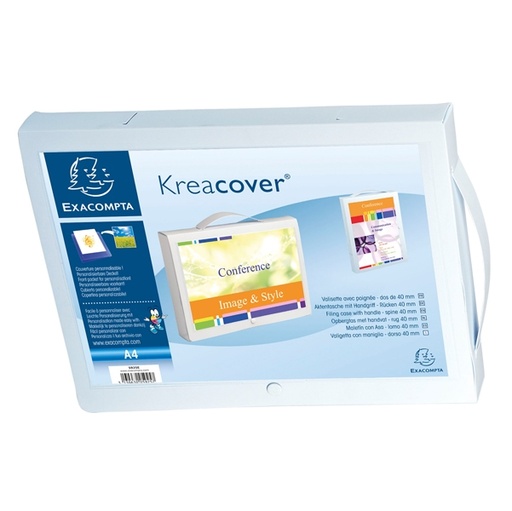 [D71890] Valigetta Kreacover ppl personalizzabile 24x32cm dorso 4cm Exacompta
